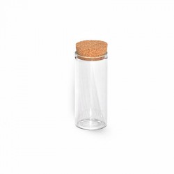 Glass Lucky Bottle w/ Cork 30x70mm (Ø27mm)