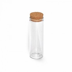 Glass Bottle w/Cork 30x90mm