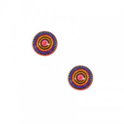 Γυάλινο Flatback Στρογγυλό Μαντάλα 12mm