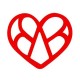 Ξύλινο Μοτίφ Καρδιά 65x56mm