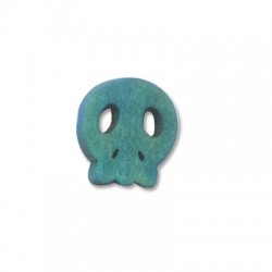 Wooden skull flat 15/4mm