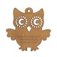 Wooden Owl 80x79mm