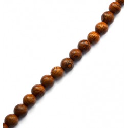 Wooden Bead Carved 10mm (40pcs/string)