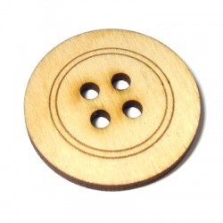 Wooden Button 40mm
