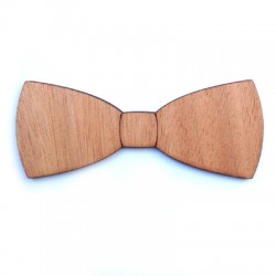 Wooden Pendant Bow Tie 100x40mm