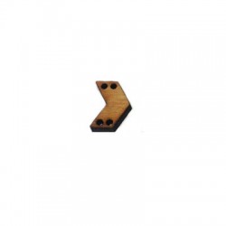 Wooden Connector Chevron 19x14mm