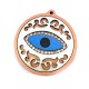 Wooden Pendant Round with Eye and Cup Chain 49mm
