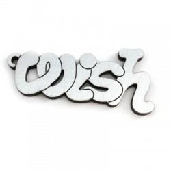 "Wish" en Bois 58x28mm