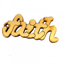 "Faith" en Bois 60x28mm