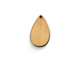 Wooden Pendant Drop 39x23mm