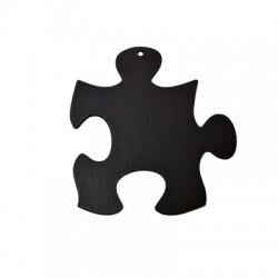 Pendente in Legno Lavagna Puzzle 121x116mm