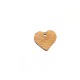 Wooden Charm Heart 21x19mm