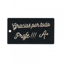 Wooden Pendant Blackboard 'Gracias por todo Profe' 39x70mm