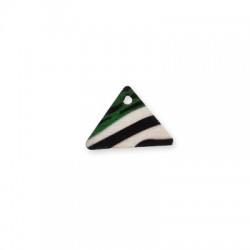 Wooden Painted Pendant Triangle 25x18mm