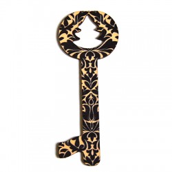 Wooden Painted Pendant Key 46x120mm
