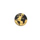 Wooden Pendant Round World Globe 25mm