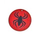 Wooden Pendant Round Spider 50mm