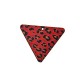 Wooden Pendant Triangle Animal Print 43mm