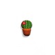 Wooden Painted Cactus 11x15mm