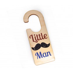 Wooden Door Hanger 'Little Man' 55x159mm