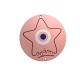 Ξύλινο Μοτίφ Στρογγυλό Αστέρι Μάτι "αγάπη" Γούρι 69mm