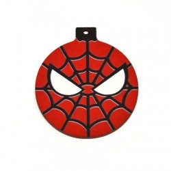 Wooden Lucky Pendant Christmas Ball w/ Spider 59mm