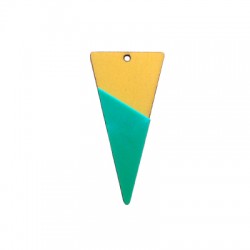 Wooden Pendant Triangle 50x26mm