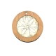 Wooden and Plexi Acrylic Pendant Round 40mm
