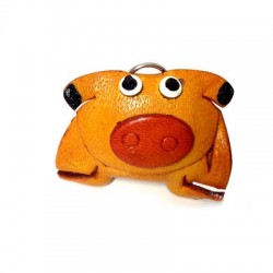 Leather Pendant Cow 40mm