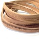 Leather Flat Cord Stitched 10mm (0.7mtr)