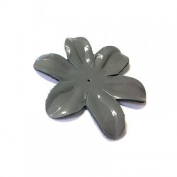 Fleur en cuir Brillant 70 mm