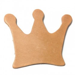 Couronne en cuir 70 x 55 mm