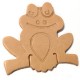 Leather Frog 55x55mm