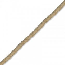 Κορδόνι Σουέτ Δέρμα Συνθετικό Πλεκτό 5mm (~10μέτρα)