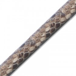 Cordón de Cuero Artificial Regaliz Efecto Serpiente 10x6mm