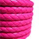 Synthetic (PU) Leather Cord Round Braided 7mm (5mtrs/spool)