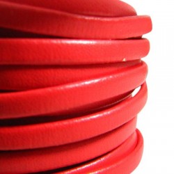 Synthetic (PU) Leather Cord Flat 5mm (10mtr/spool)