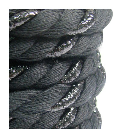Cotton Cord Twisted with Metallic Thread 10mm