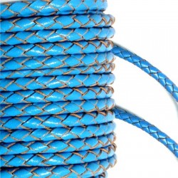 PU Leather Braided Cord 3mm