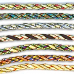 Cordón de Poliester Rayón Trenzado 5mm (10mtr/rollo)