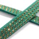 Artificial Suede 3 Rows Rivet 10mm (3 mtrs/spool)