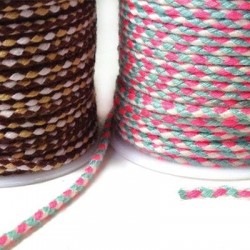 Cordón de Algodón Trenzado 2mm (~10mtr/rollo)