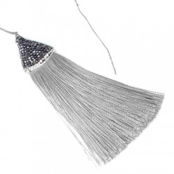 Tassel with Strass Cap (~80mm)