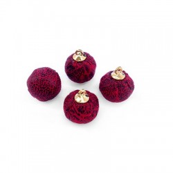 Snake Effect Charm Round with Cap 16mm