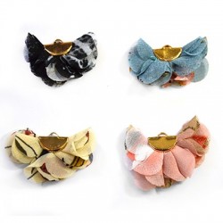 Pendentif en Tissu avec Capuchon 20 x 40 mm