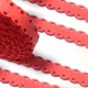 Faux Suede Flat Cord with Holes 14mm (length 1mtr)