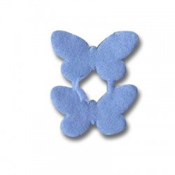 Tira de Fieltro con Mariposas 25mm