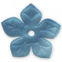 Fleur Plate en Tissu 63 mm