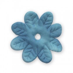 Fleur Plate en Tissu 35 mm