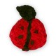 Coccinelle en Laine 35 x 40 mm